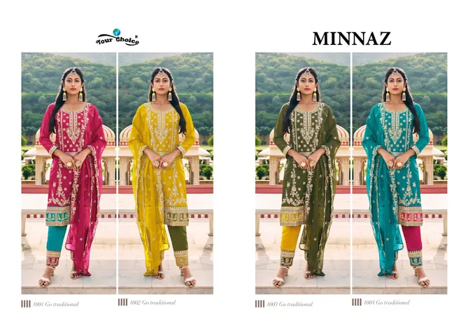 Minnaz By Your Choice Embroidery Readymade Suits Catalog